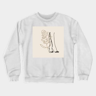 natures dance line art Crewneck Sweatshirt